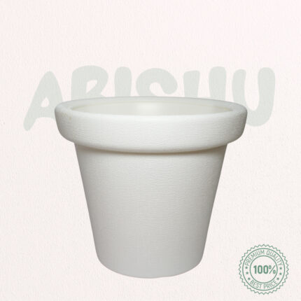 Sand Pot Round White